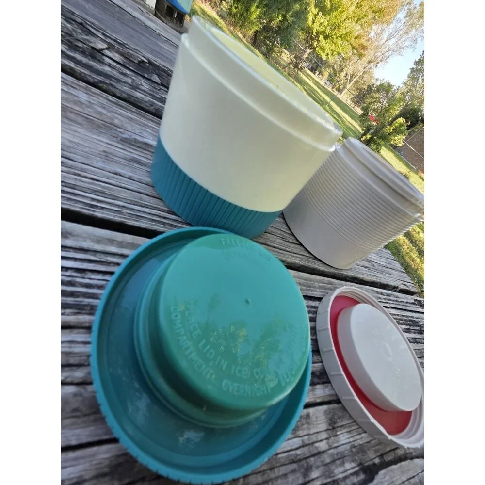 Pair Vintage Aladdin Thermo Jar‎ Model #7000 Thermos Insulated Model #1155